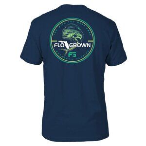 FLO GROWN Blue Mahi Circle T-shirt Men's XL